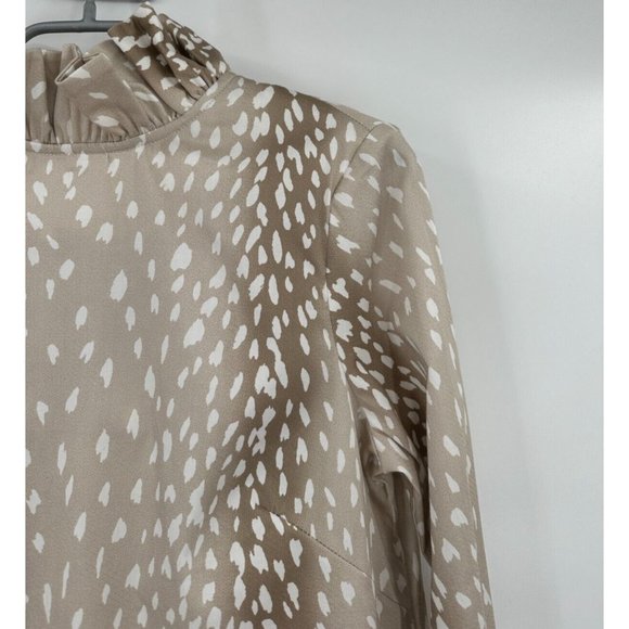 Tuckernuck Antelope Faye Blouse sz XS Swing Top Ruffle Collar Bow Tie Career NWT - Picture 2 of 7